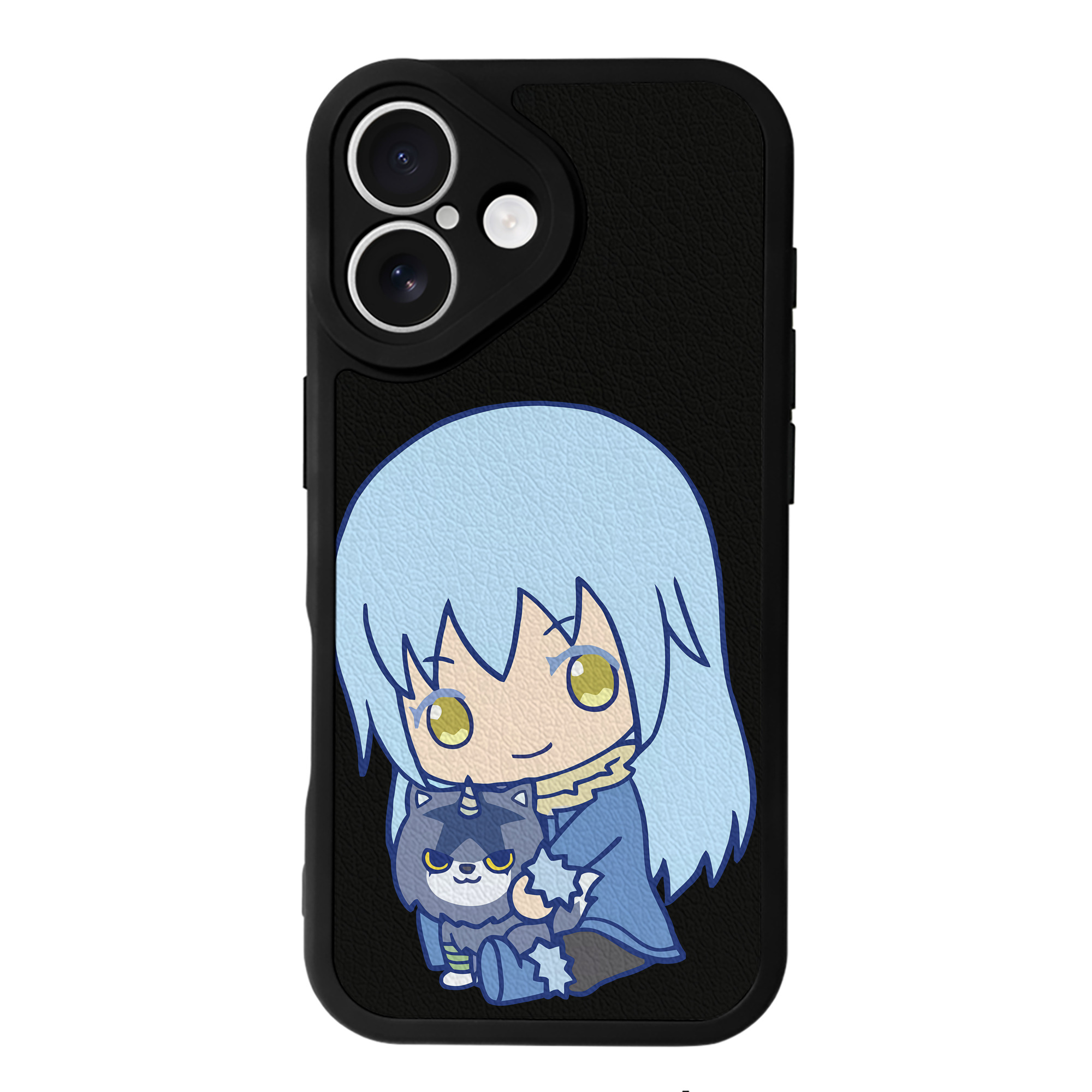（画像用） 転スラ Regarding Reincarnated to Slime 【iPhone 16シリーズ対応】シリコンスマホケース（レザー調） 材質：シリコン